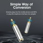 Vention Adaptador de Audio Jack 2,5 mm Macho a 3,5 mm Hembra Plata VAB-S02